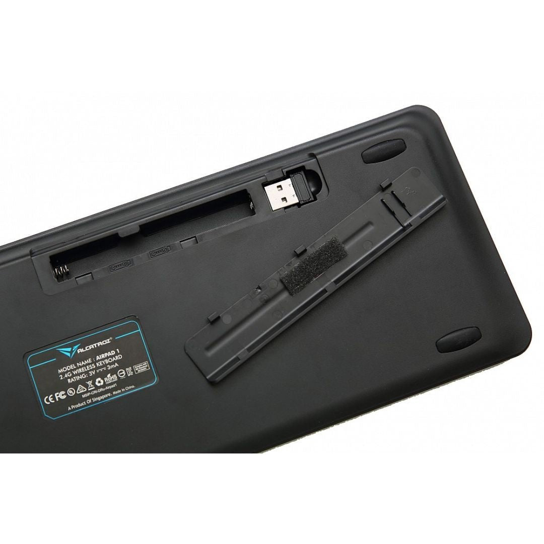Alcatroz Airpad 1 Wireless Keyboard with touchpad - Black - RetroguySA