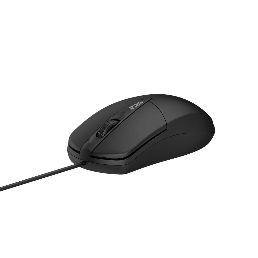 Alcatroz Asic 2 High Resolution Optical Wired Mouse - Black - RetroguySA