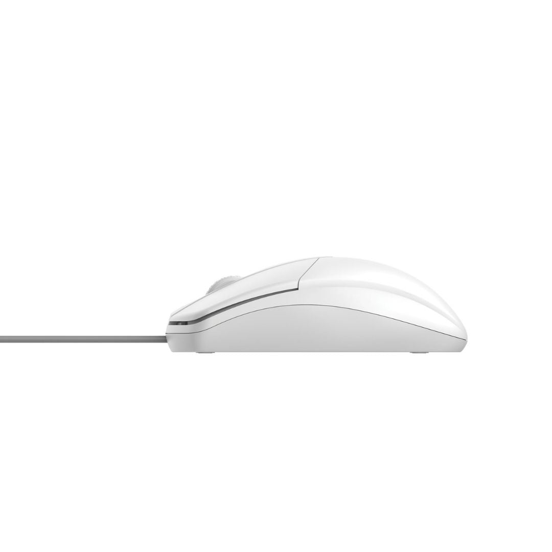 Alcatroz Asic 2 High Resolution Optical Wired Mouse - White - RetroguySA