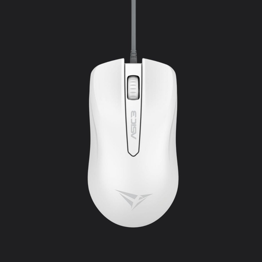 Alcatroz Asic 3 (2021 Edition) Optical Wired Mouse - White - RetroguySA