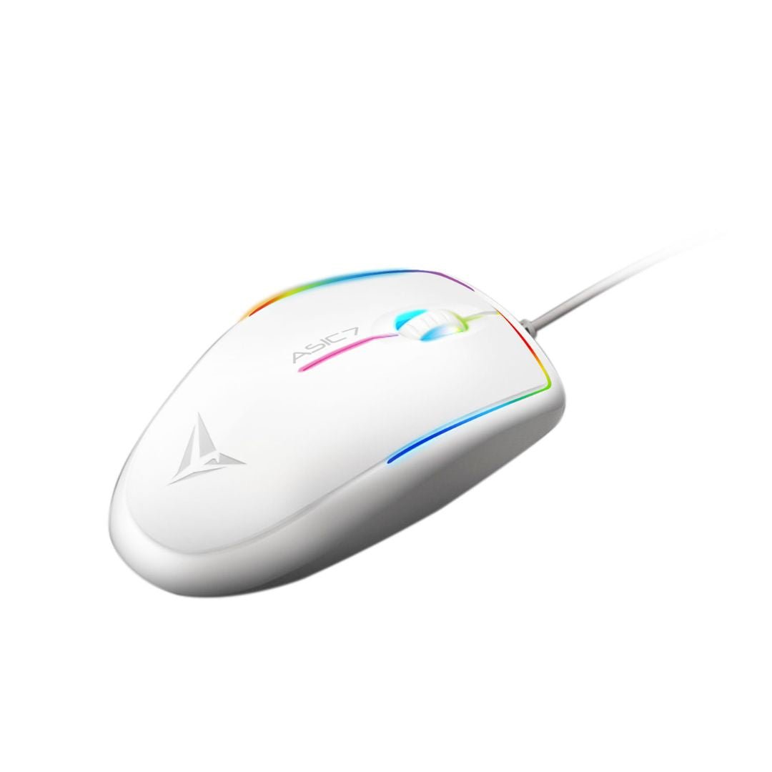 Alcatroz Asic 7 RGB FX Wired USB Mouse - White - RetroguySA