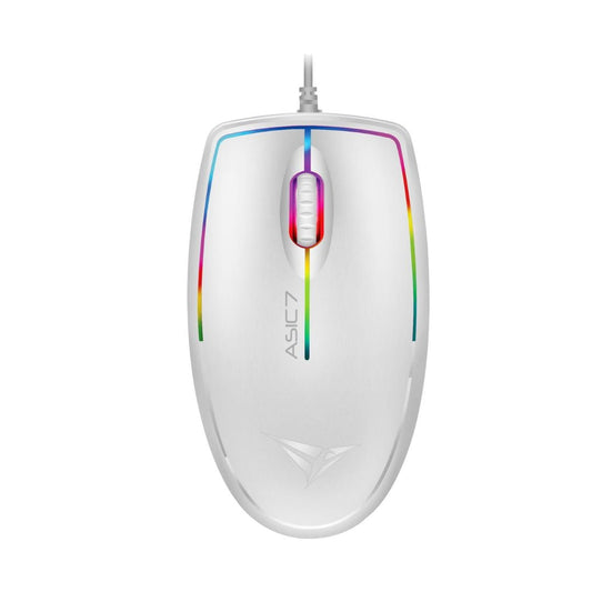 Alcatroz Asic 7 RGB FX Wired USB Mouse - White - RetroguySA
