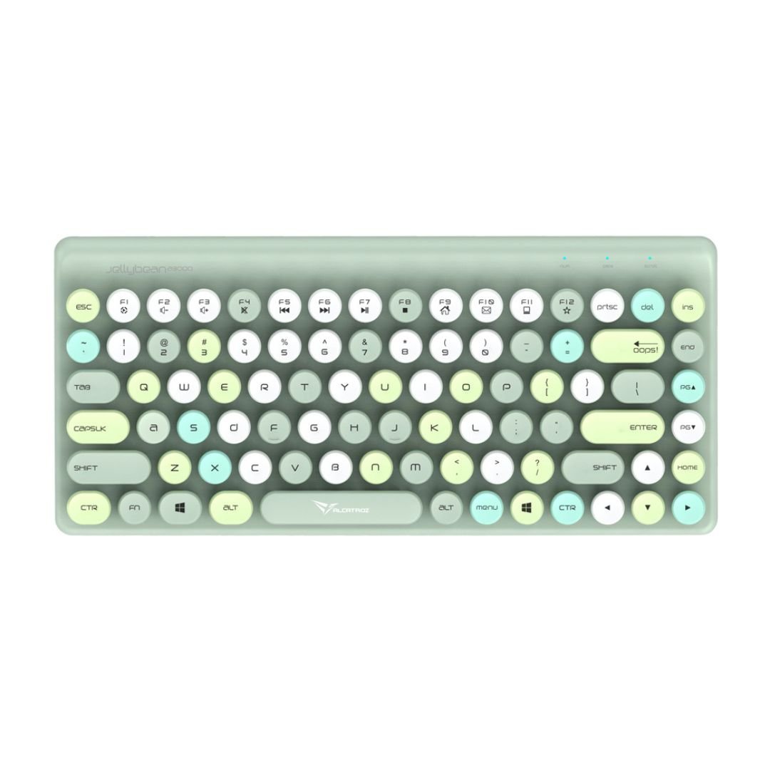 Alcatroz JellyBean A3000 Wireless and Bluetooth Combo - Crayon Green - RetroguySA