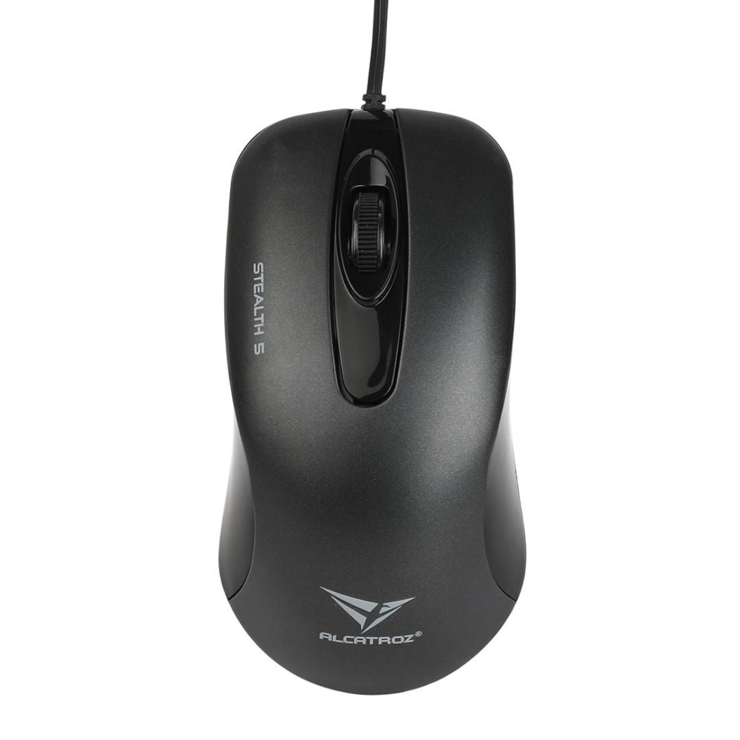 Alcatroz Stealth 5 USB Mouse - Grey - RetroguySA