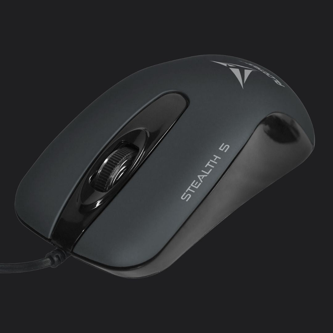 Alcatroz Stealth 5 USB Mouse - Grey - RetroguySA