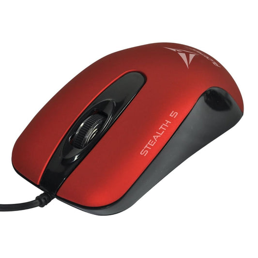 Alcatroz Stealth 5 USB Mouse - Metallic Red - RetroguySA