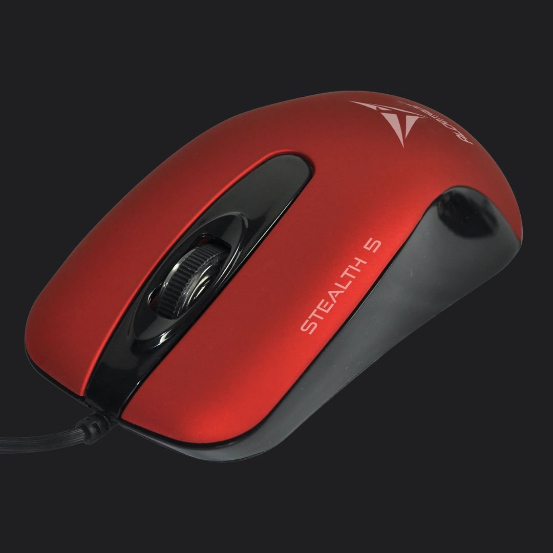 Alcatroz Stealth 5 USB Mouse - Metallic Red - RetroguySA