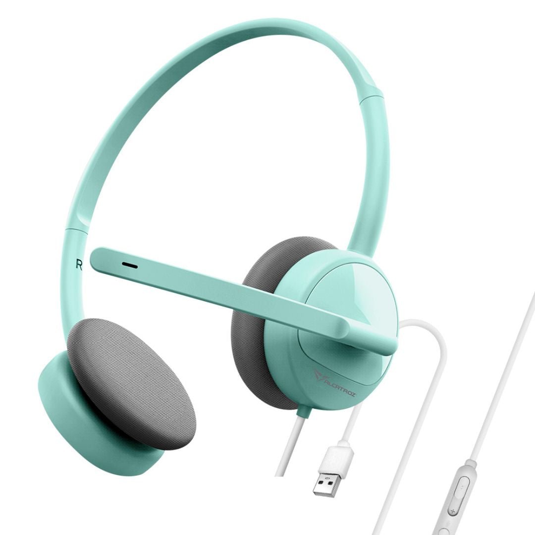 Alcatroz XP 1U USB Headset with Mic - Mint - RetroguySA