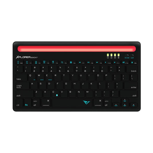 Alcatroz Xplorer Dock 1 Bluetooth Keyboard - Black/Red - RetroguySA