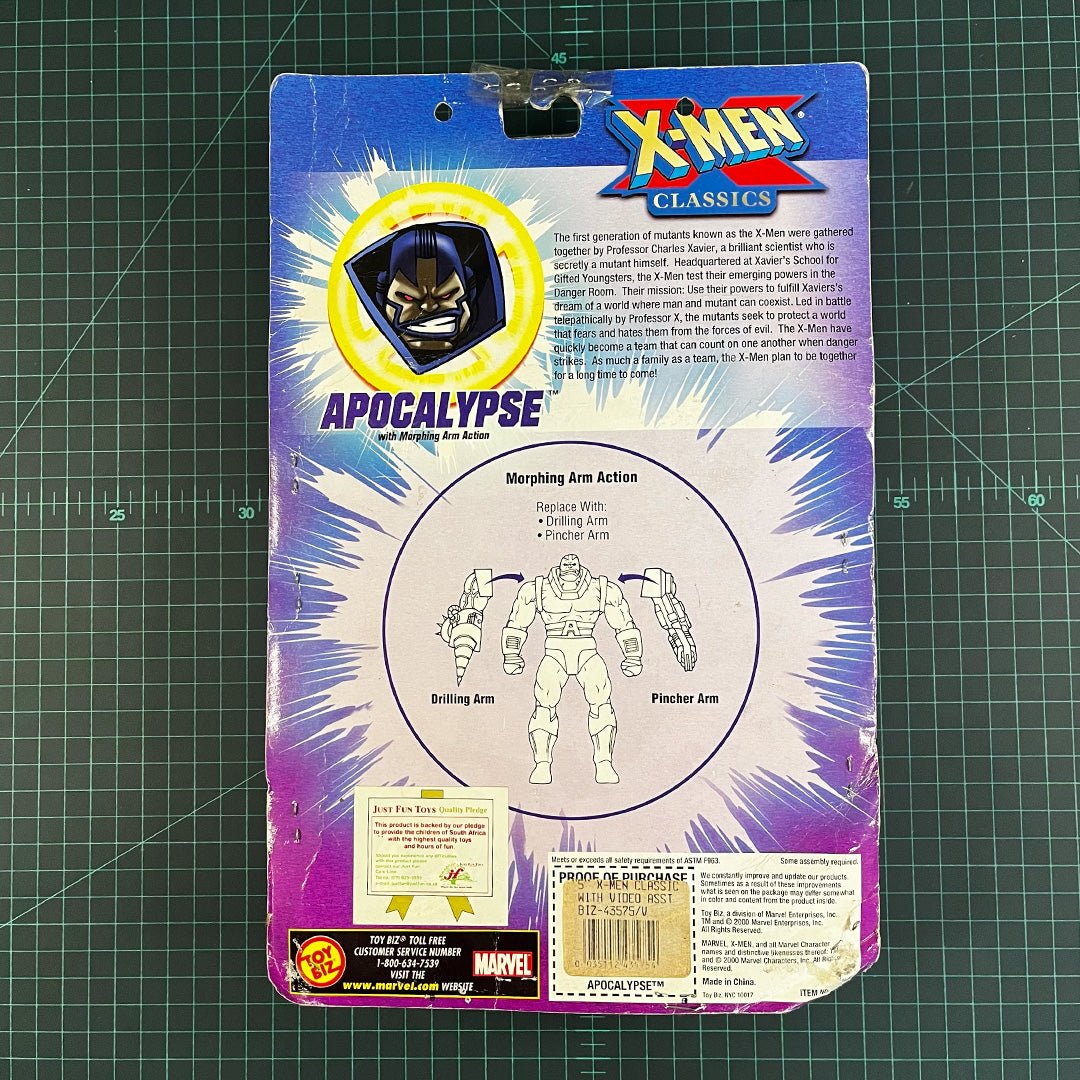 Apocalypse | X - Men: Classics | Including VHS | 2000 | Toy Biz | Figurine | Collectible | Toy | CIB - RetroguySA