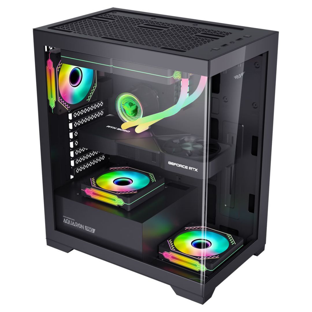 Armaggeddon Aquaron Pro ATX Gaming Case - Pink - RetroguySA