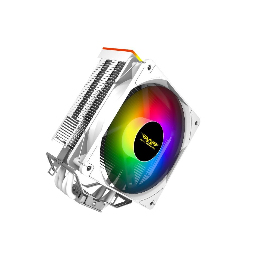 Armaggeddon Blizzard 2 ARGB CPU Cooler - White - RetroguySA