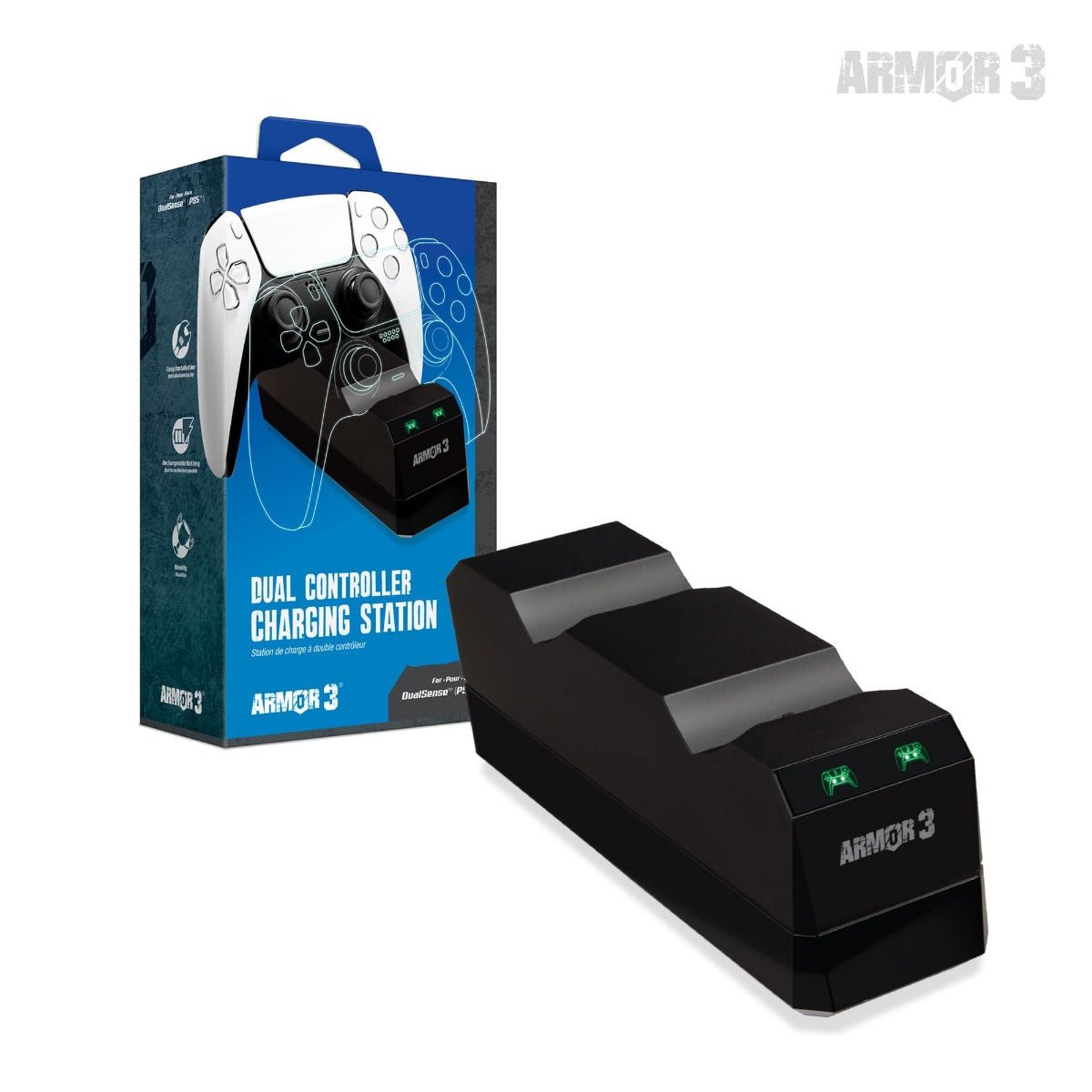 Armor3 Dual Controller Charging Station for PS5 - RetroguySA