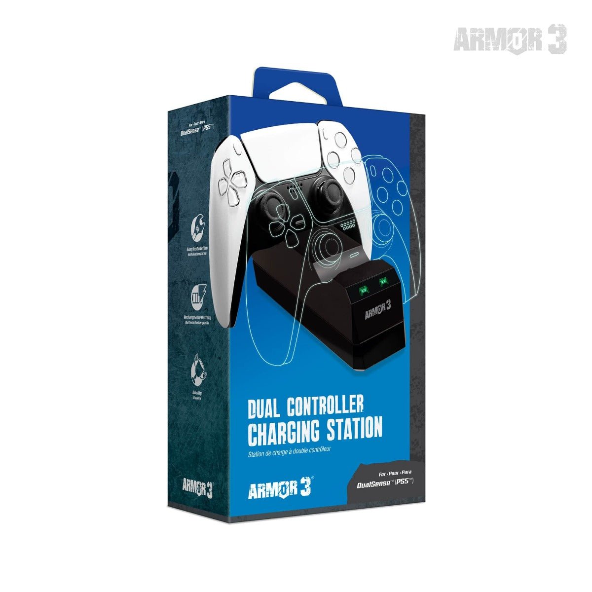 Armor3 Dual Controller Charging Station for PS5 - RetroguySA