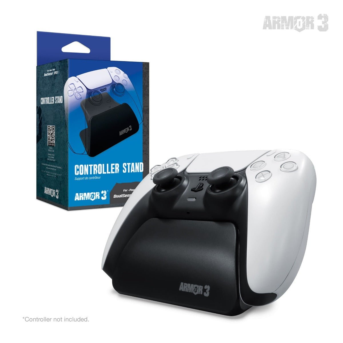 Armor3 DualSense PS5 Controller Stand - Black - RetroguySA