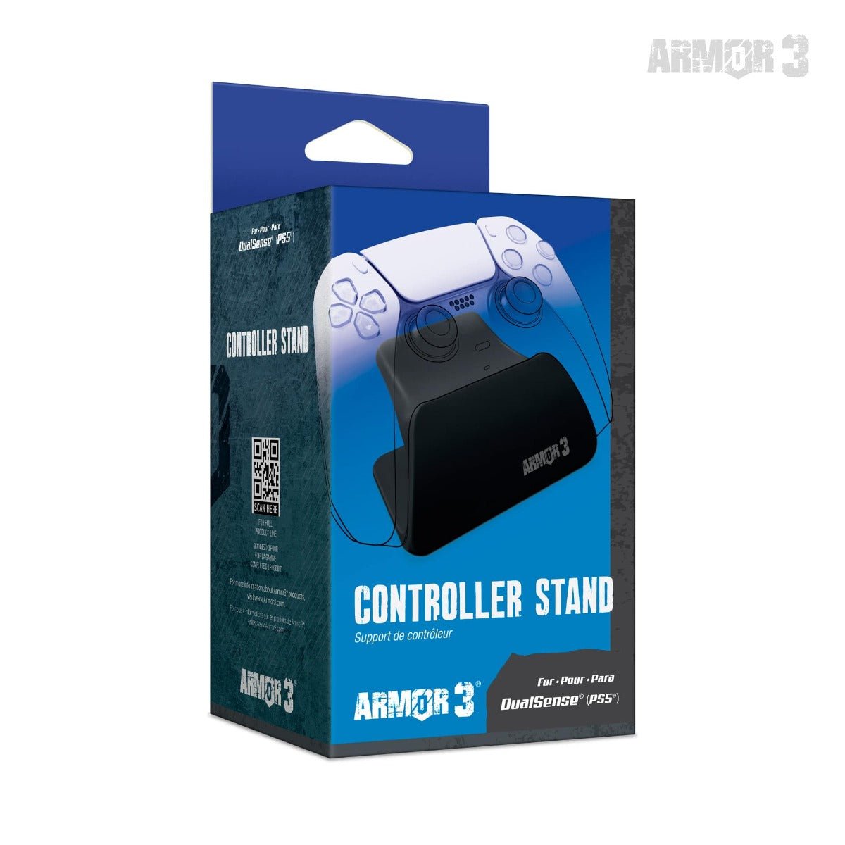 Armor3 DualSense PS5 Controller Stand - Black - RetroguySA
