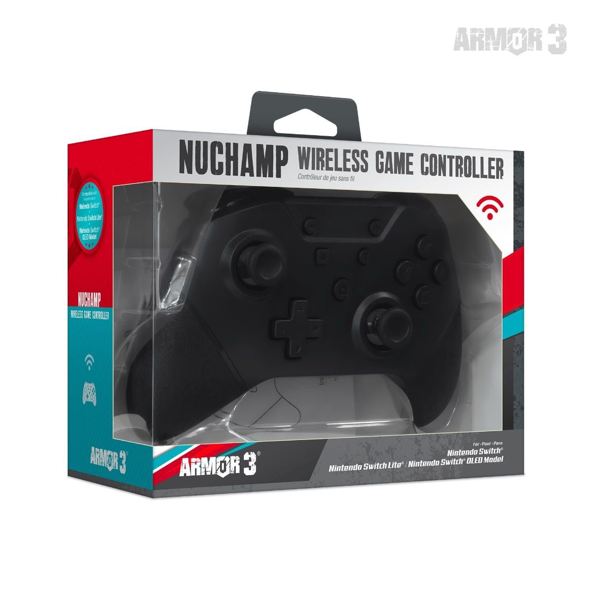 Armor3 NuChamp Wireless Switch Controller - Black - RetroguySA