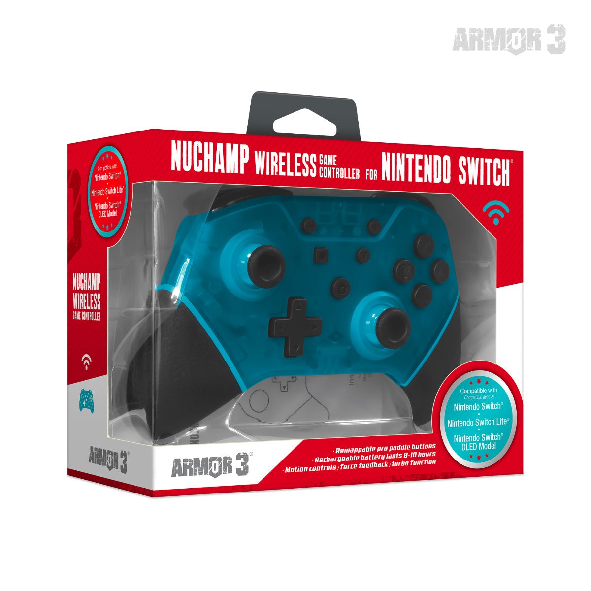 Armor3 NuChamp Wireless Switch Controller - Turquoise - RetroguySA