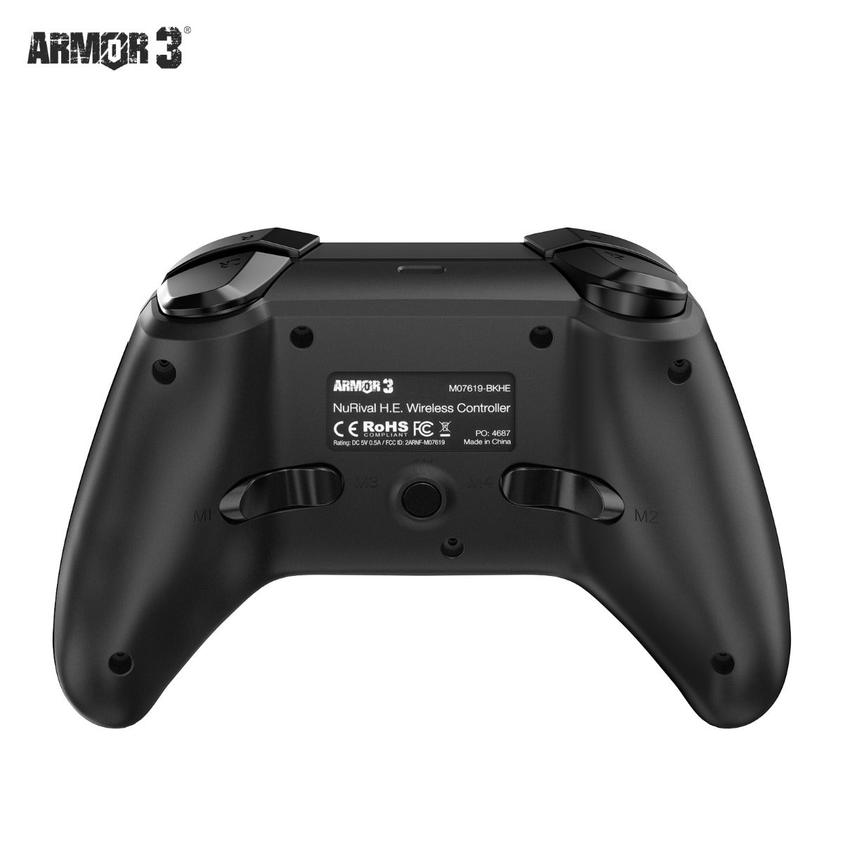 Armor3 NuRival Wireless Hall Effect Stick Game Controller For Switch - Black - RetroguySA