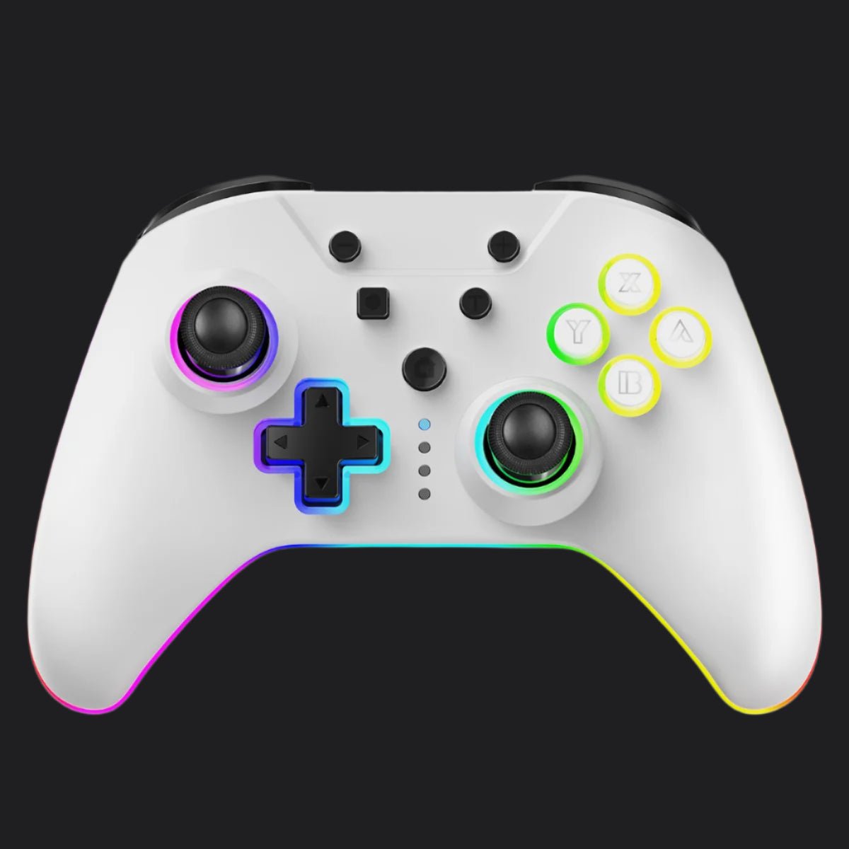 Armor3 NuRival Wireless Hall Effect Stick Game Controller For Switch - White - RetroguySA