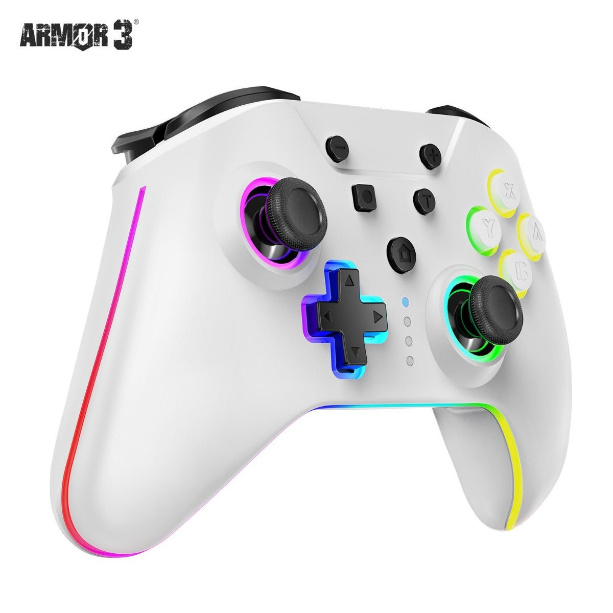 Armor3 NuRival Wireless Hall Effect Stick Game Controller For Switch - White - RetroguySA