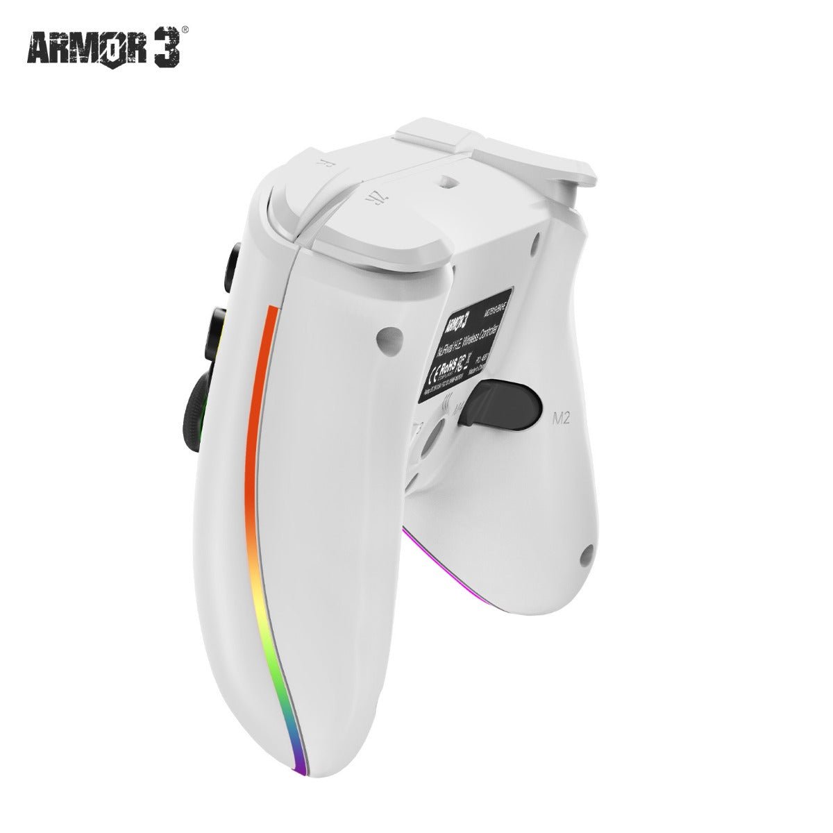 Armor3 NuRival Wireless Hall Effect Stick Game Controller For Switch - White - RetroguySA