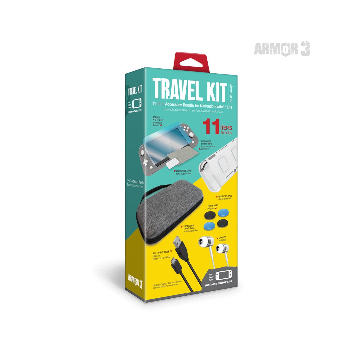 Armor3 Travel Kit for Nintendo Switch Lite - RetroguySA