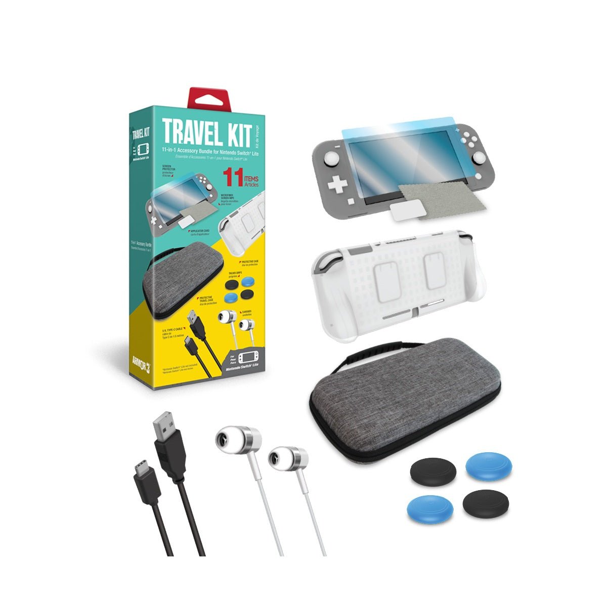 Armor3 Travel Kit for Nintendo Switch Lite - RetroguySA