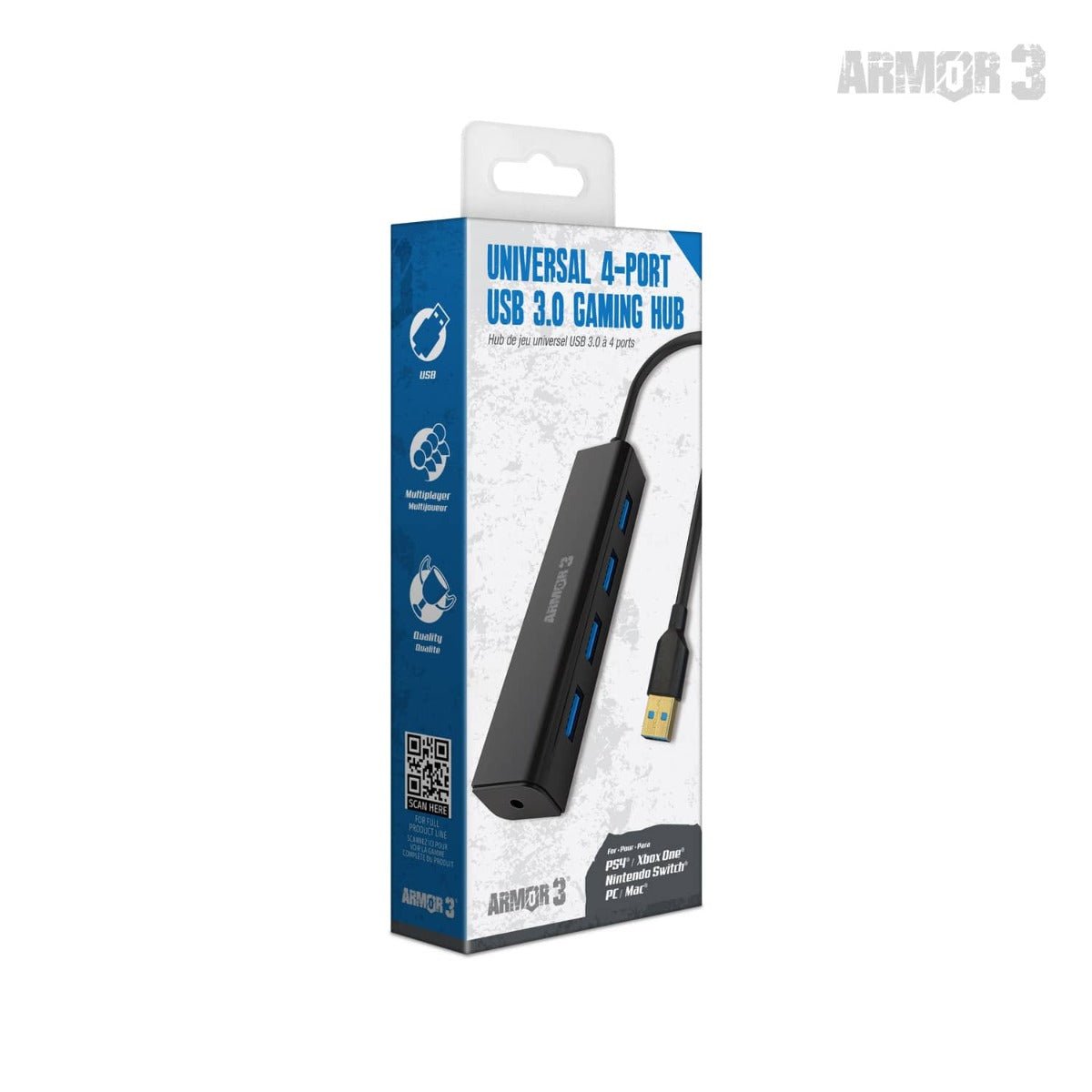 Armor3 Universal 4 - Port USB 3.0 Hub - RetroguySA