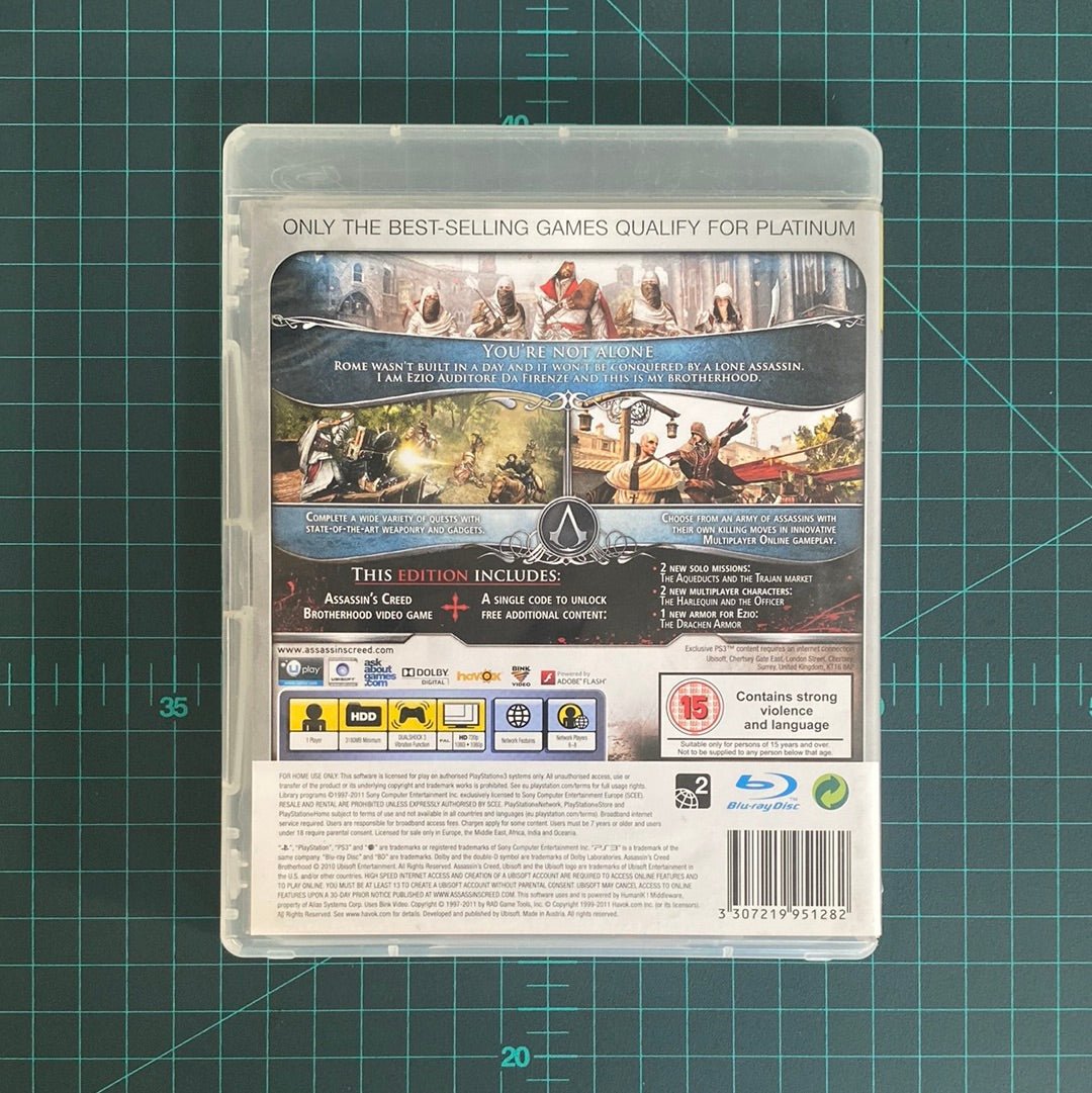 Assassin's Creed: Brotherhood | Platinum | PS3 | PlayStation 3 | Used Game - RetroguySA