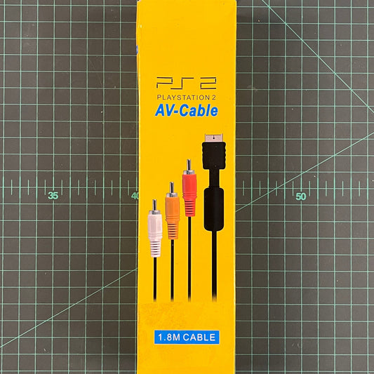 AV Cable | Generic 3rd Party | PS2 | Playstation 2 | New Accessories - RetroguySA
