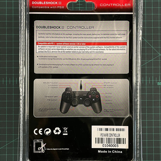 Bluetooth Wireless Controller | Generic 3rd Party | Playstation | PS3 | Accessories - RetroguySA