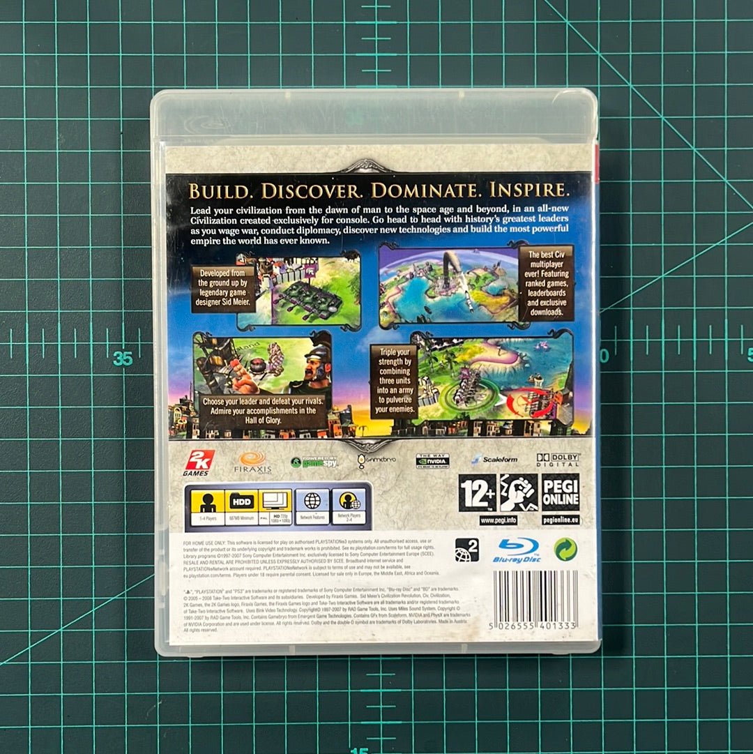 Civilization: Revolution | PS3 | PlayStation 3 | Used game - RetroguySA