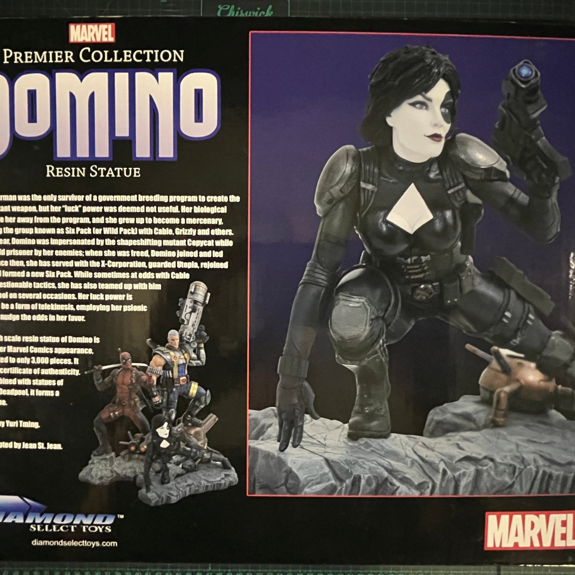Domino | Marvel Comic Premier Collection | Resin Statue | Diamond Select Toys | Collectible | Toy | New - RetroguySA