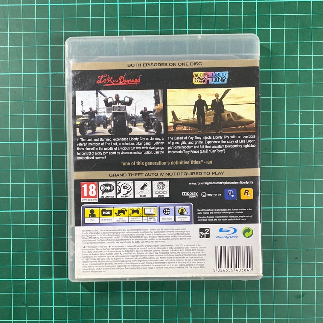 Grand Theft Auto: Episodes from Liberty City | PlayStation 3 | PS3 | Used Game - RetroguySA