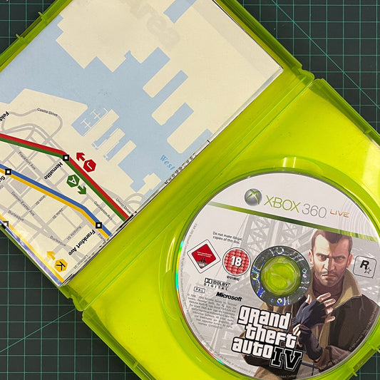 Grand Theft Auto IV (4) | Including Map | Xbox 360 | Used Game - RetroguySA