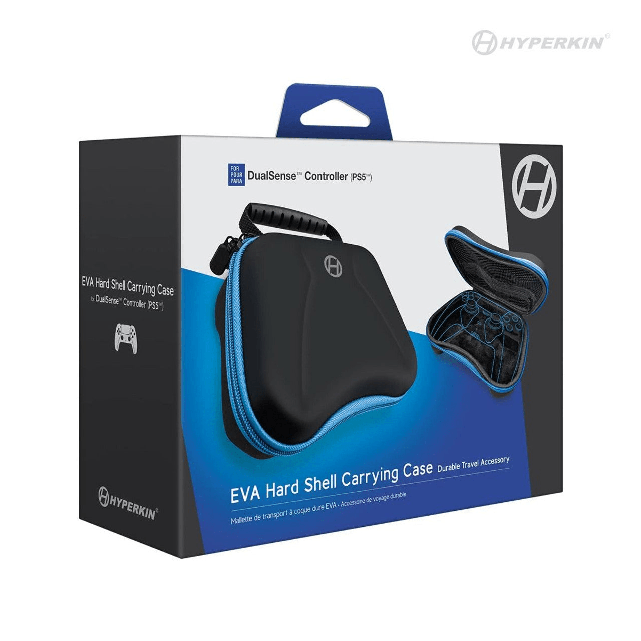 Hyperkin EVA Hard Shell Carrying Case For DualSense Controller - Black - RetroguySA
