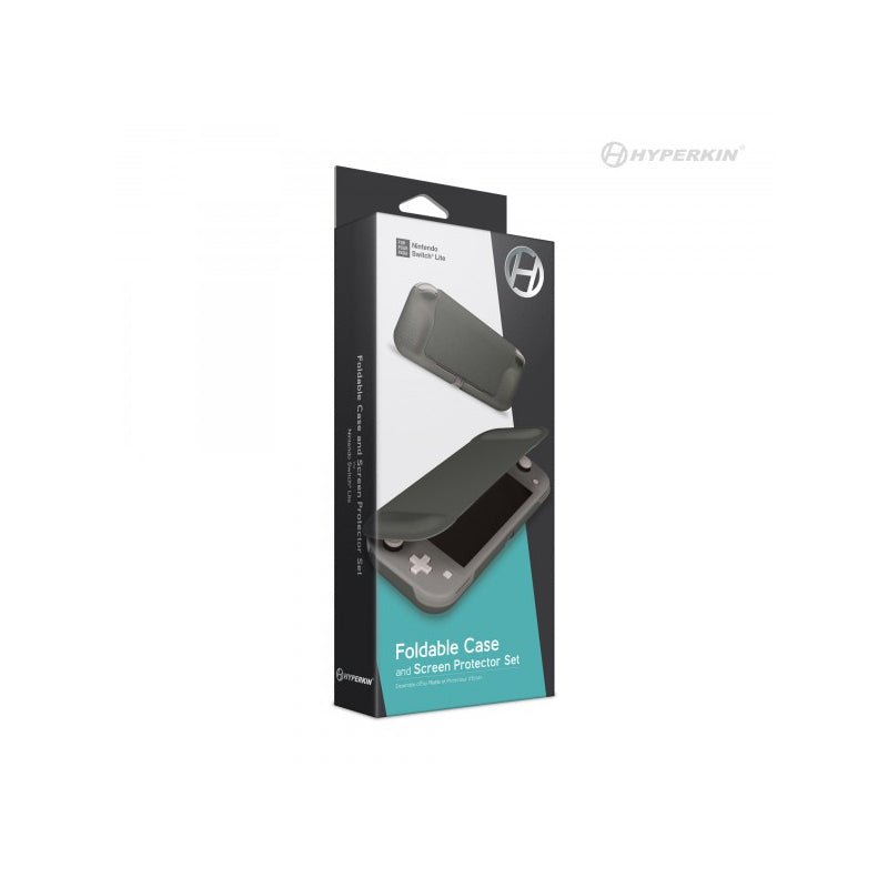 Hyperkin Foldable Case and Screen Protector Set For Switch Lite - Gray - RetroguySA