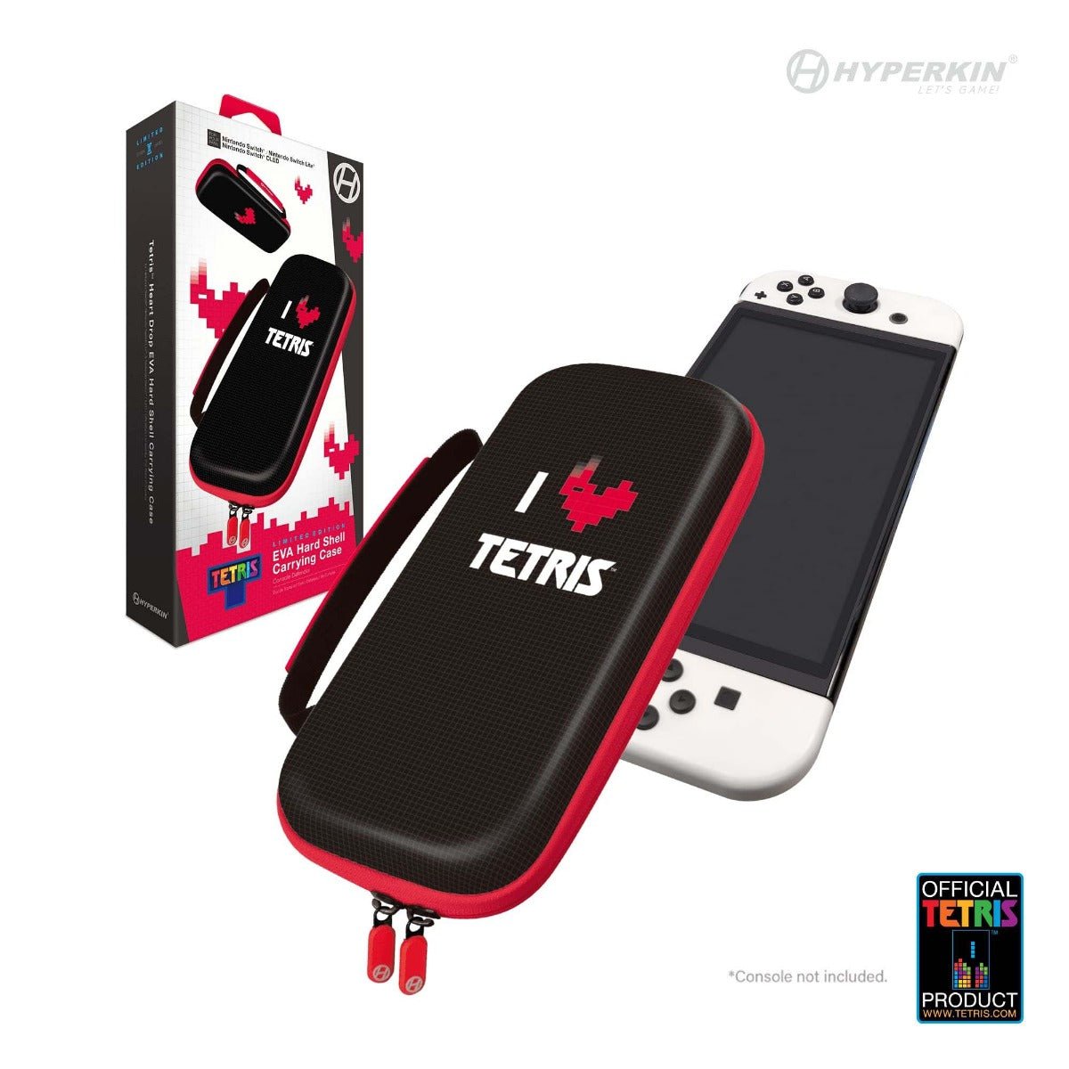 Hyperkin Limited Edition Official Tetris EVA Hard Shell Carrying Case - Heart Drop - RetroguySA