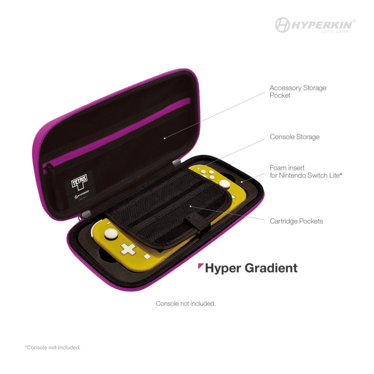 Hyperkin Limited Edition Official Tetris EVA Hard Shell Carrying Case - Hyper Gradient - RetroguySA