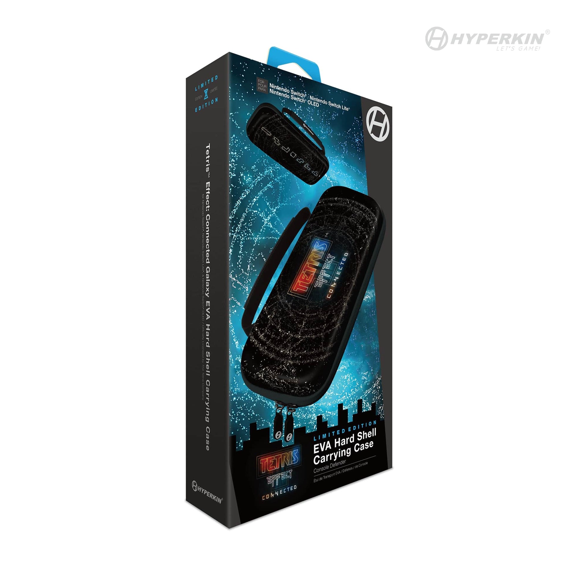Hyperkin Limited Edition Official Tetris EVA Hard Shell Carrying Case - Tetris Effect Connected Galaxy - RetroguySA