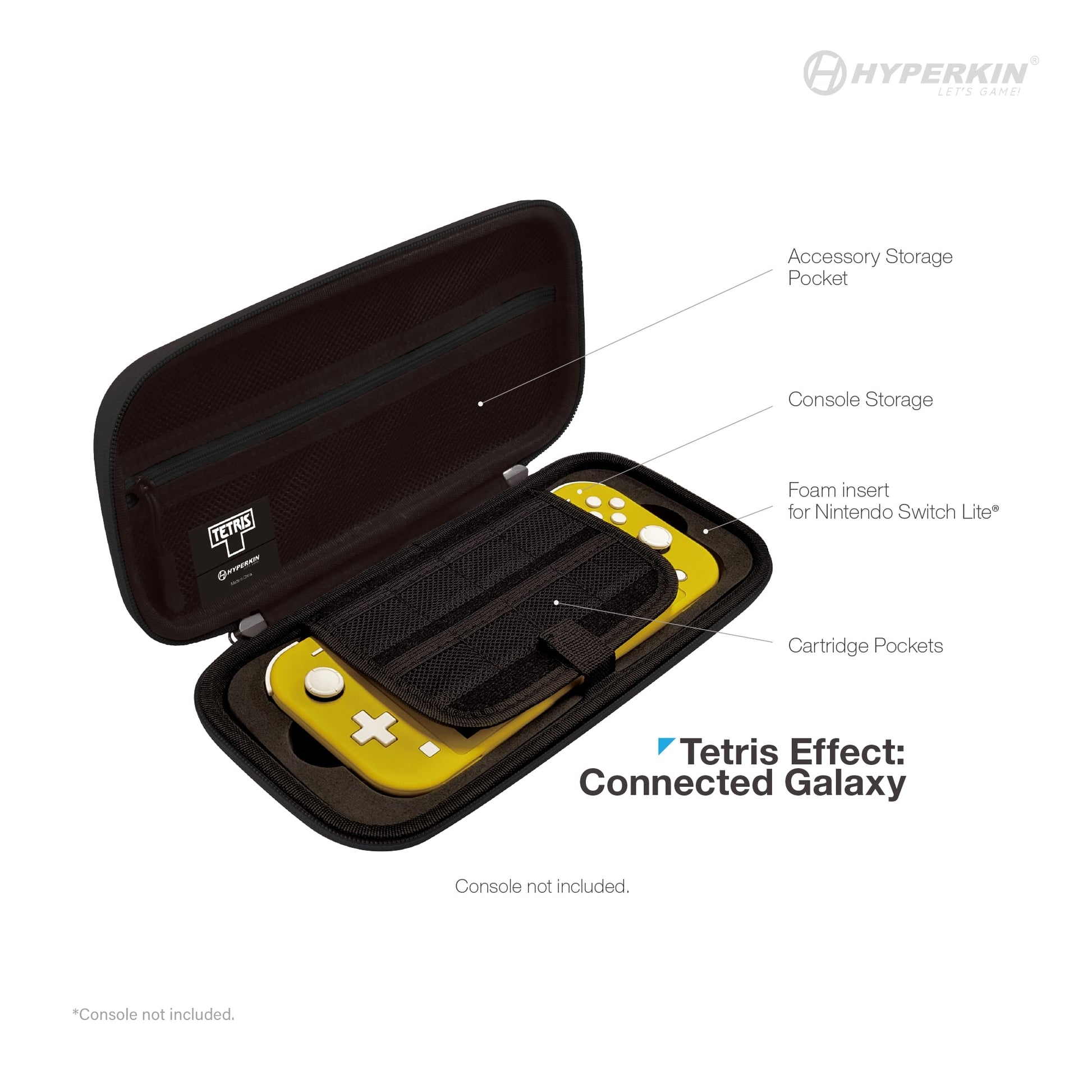 Hyperkin Limited Edition Official Tetris EVA Hard Shell Carrying Case - Tetris Effect Connected Galaxy - RetroguySA