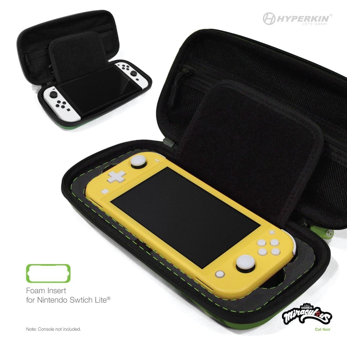 Hyperkin Official Miraculous EVA Hard Shell Carrying Case - Cat Noir - RetroguySA