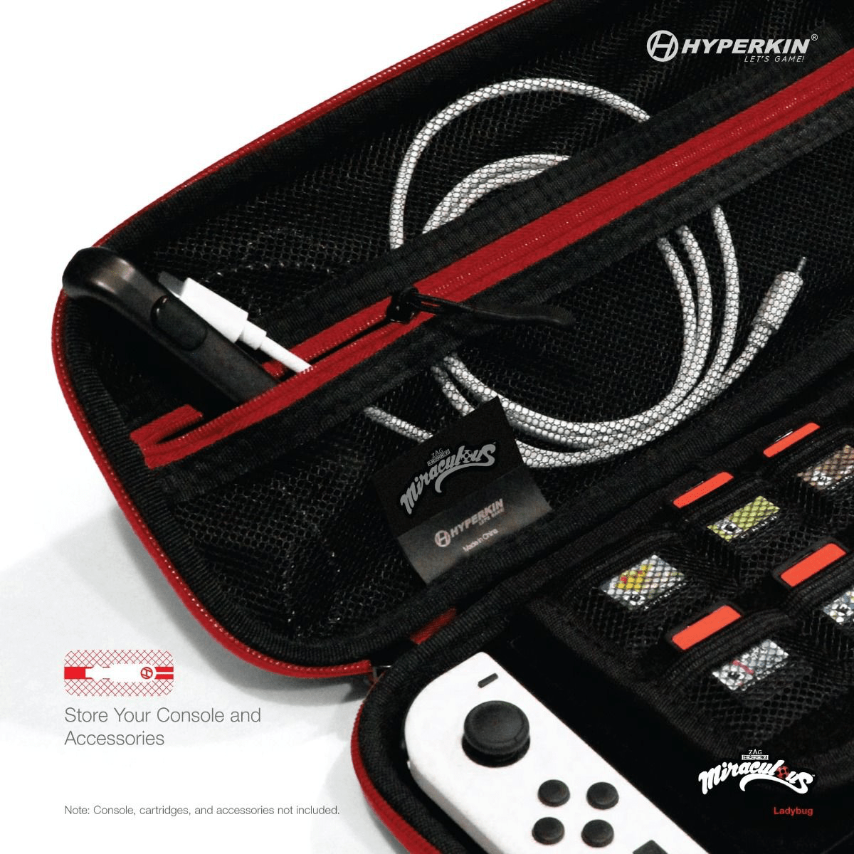 Hyperkin Official Miraculous EVA Hard Shell Carrying Case - Ladybug - RetroguySA