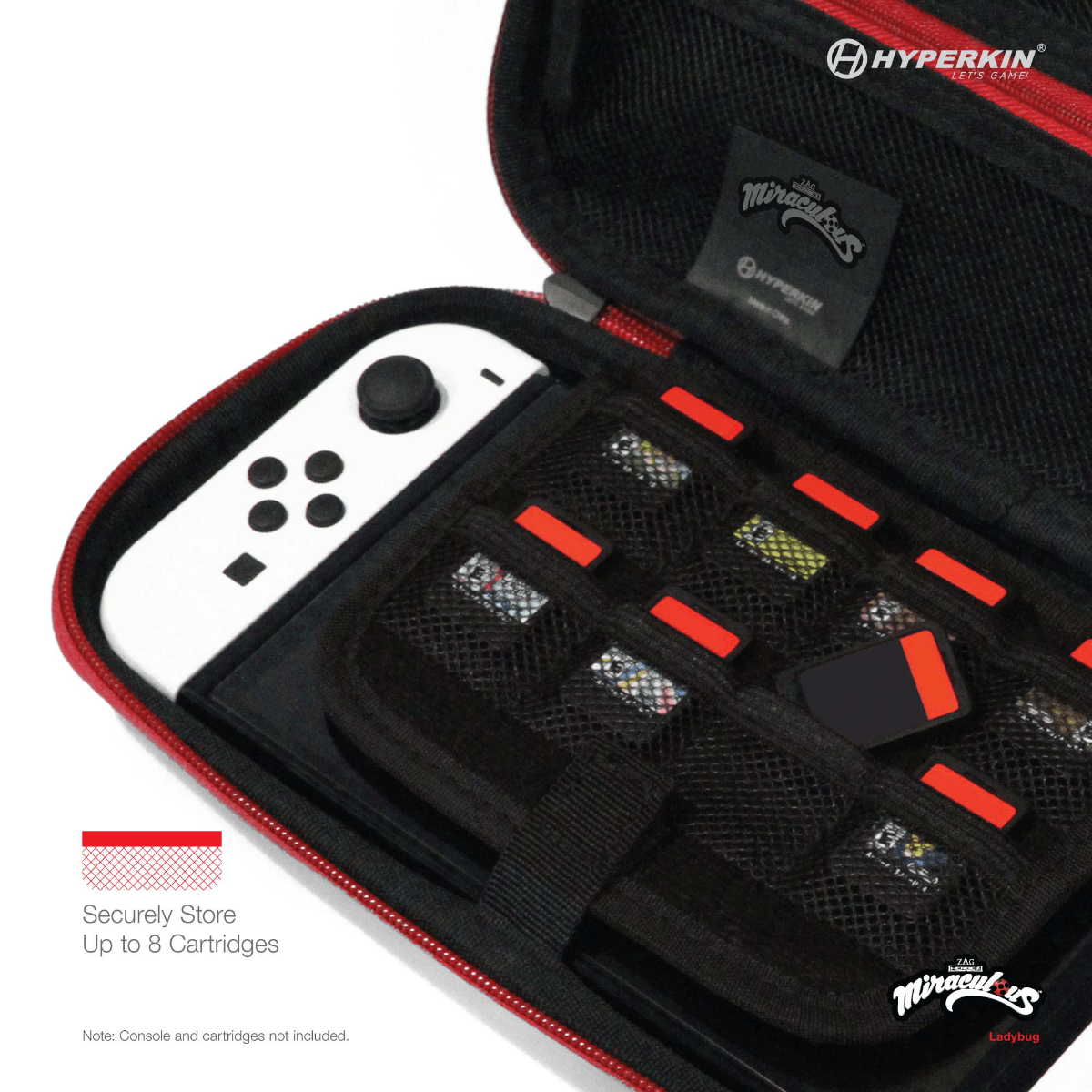 Hyperkin Official Miraculous EVA Hard Shell Carrying Case - Ladybug - RetroguySA