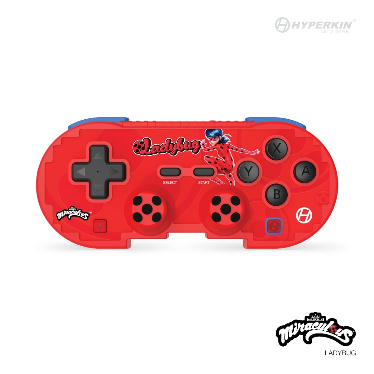 Hyperkin Official Miraculous Pixel Art Bluetooth Switch Controller - Ladybug - RetroguySA