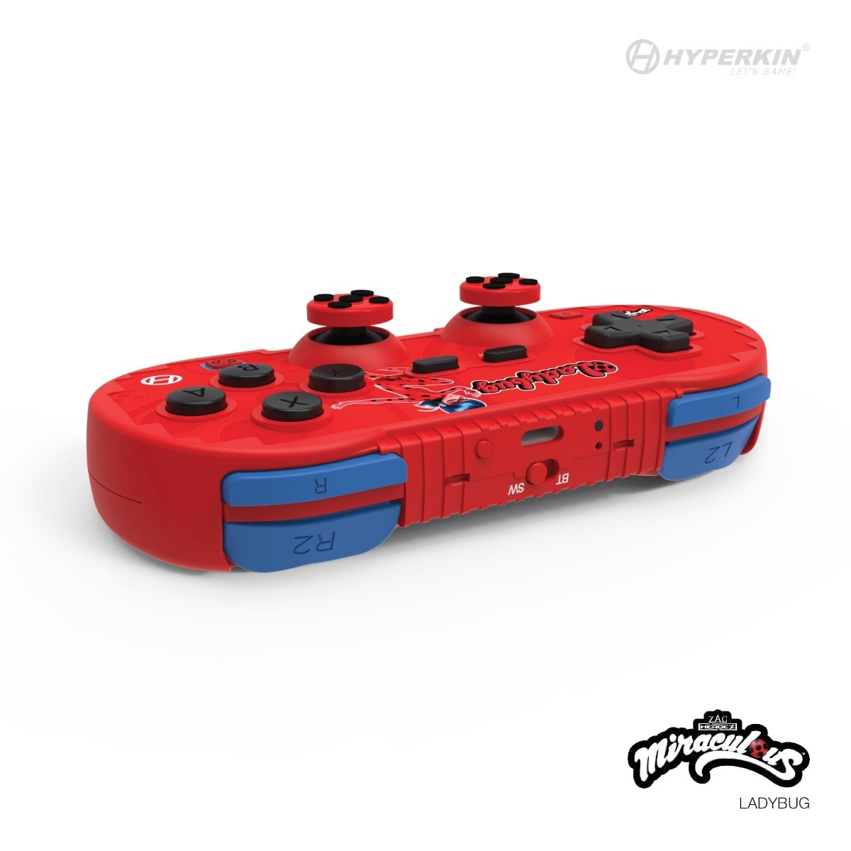 Hyperkin Official Miraculous Pixel Art Bluetooth Switch Controller - Ladybug - RetroguySA