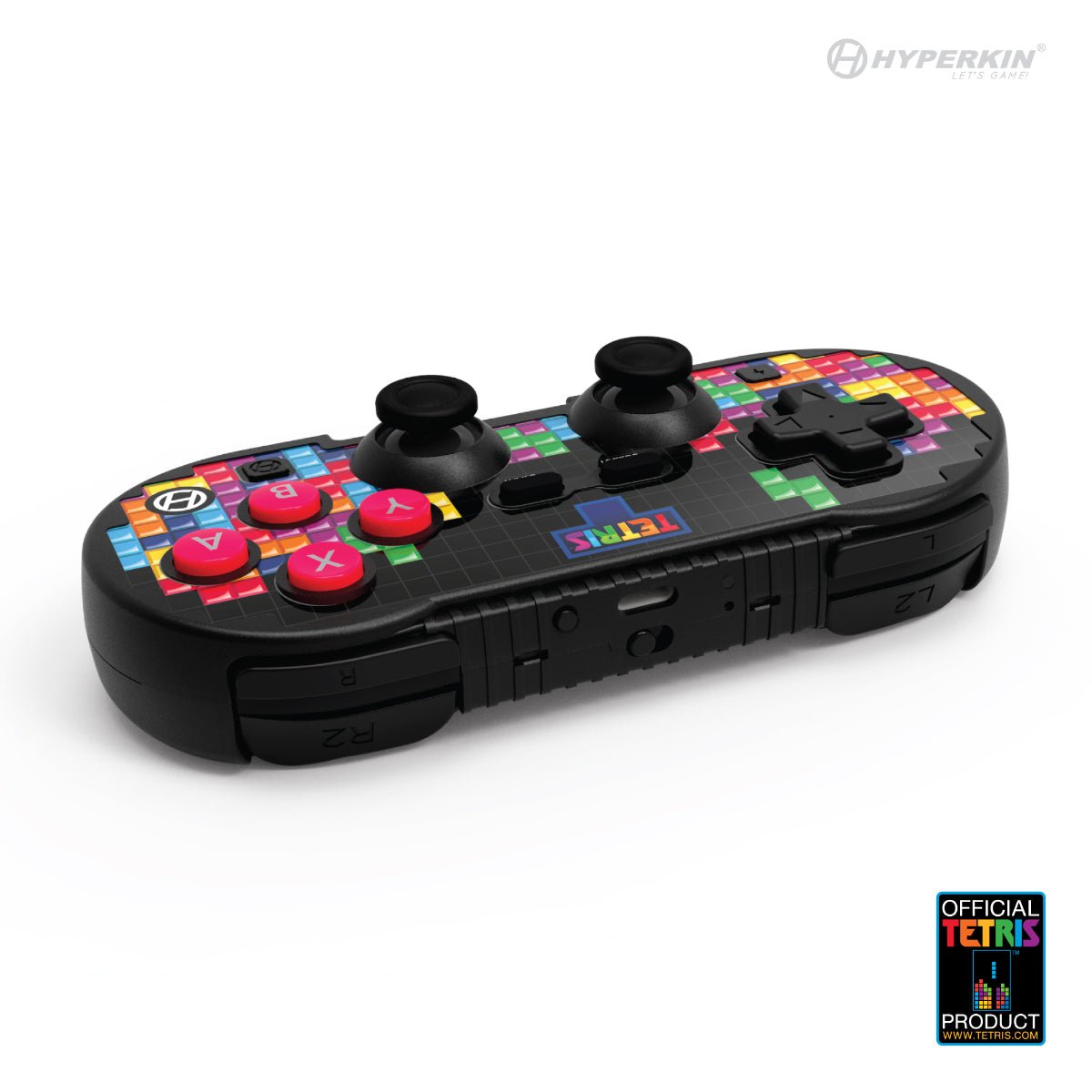 Hyperkin Official Tetris Pixel Art Bluetooth Switch Controller - Tetrimino Stack - RetroguySA