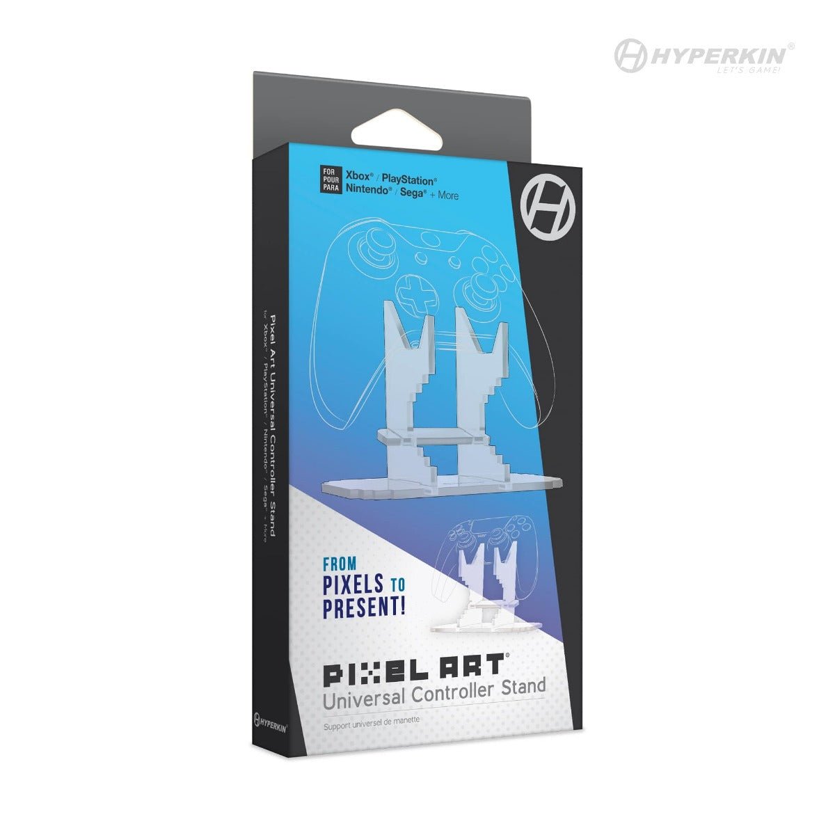 Hyperkin Pixel Art Universal Controller Stand - Clear - RetroguySA
