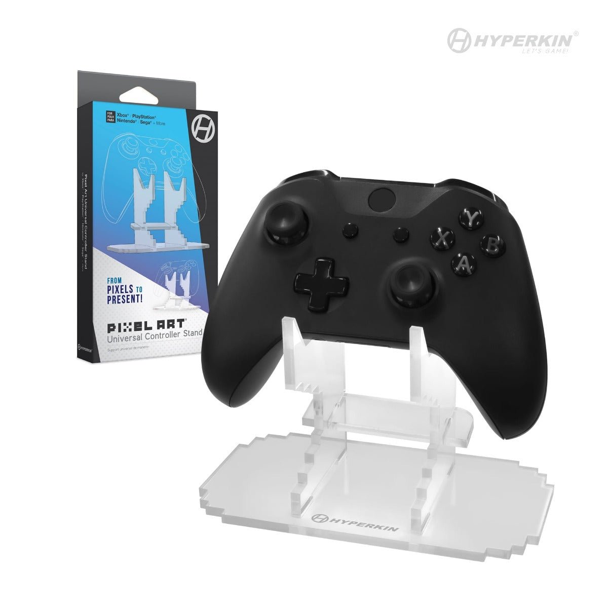 Hyperkin Pixel Art Universal Controller Stand - Clear - RetroguySA
